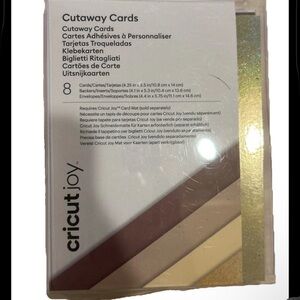 Cricut Joy Cutaway Cards - Gold, Brown, White